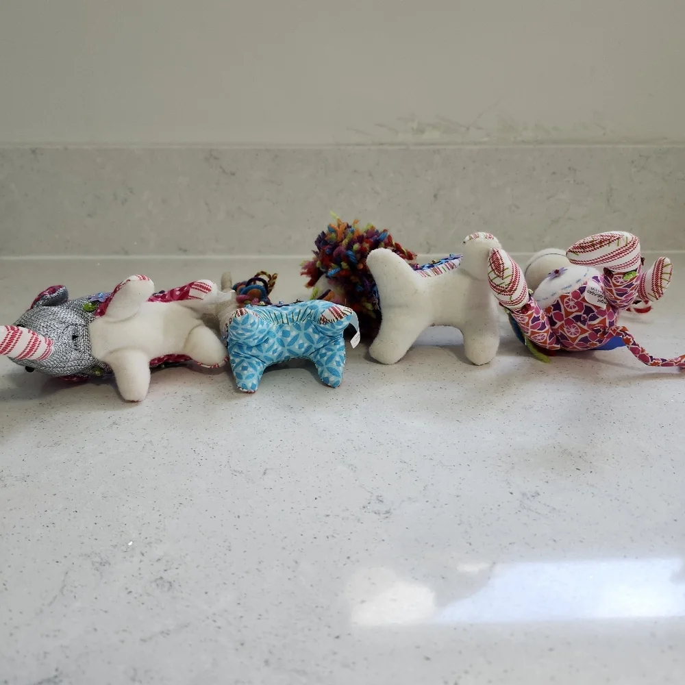 Lot Of 4 Target Bullseye Playground Whimsical Circus Ornaments 2014